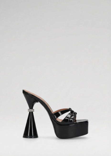 Black Platform Mule Swapped