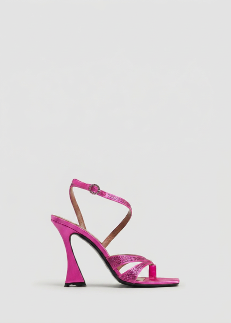 Pink Heels on Grey Background
